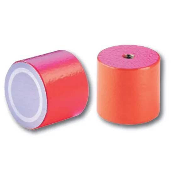 AlNiCo cylinder magnet steel with internal thread SAV Webshop.nl