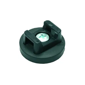 Neodymium magneetsysteem in rubber zadel Ø 18 x 13 mm - M4