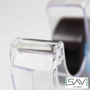 Magnetic adhesive tape on dispenser, SAV 240.99-LM1