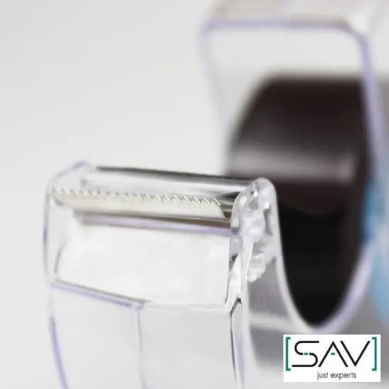 Magnetic adhesive tape on dispenser, SAV 240.99-LM1