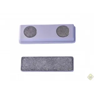 Magnetic nameplate holder.