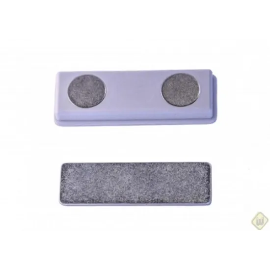 Magnetic nameplate holder.