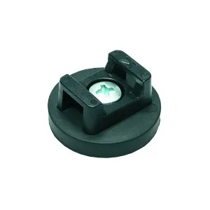 Neodymium magneetsysteem in rubber zadel Ø 18 x 13 mm - M4