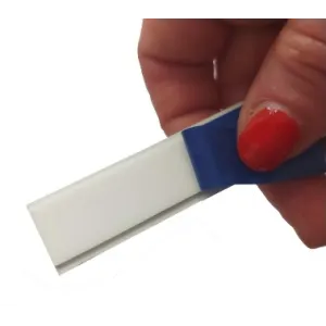 White steel tape with foam adhesive 50 x 2 mm, rol 25 m