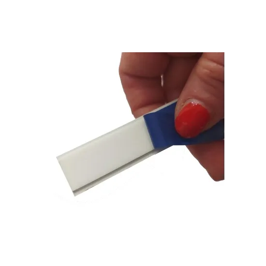 Staalband wit met foamzelfklever 50 x 2 mm, rol 25 m