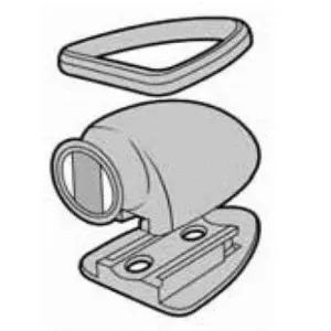 Deurmagneet op rubber basis.