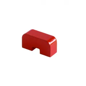 Powerful horseshoe magnet red lacquered | SAV Webshop.nl