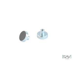 Ferrite pot magnet with threaded insert SAV 240.02-MH2-03 SAV-webshop.nl