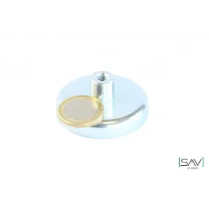 Ferrite pot magnet with threaded bushing SAV 240.02-MH2-47 SAV-webshop.nl