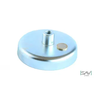 Ferrite pot magnet with threaded bushing SAV 240.02-MH2-12 SAV-webshop.nl