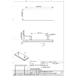 Magnetsystem aus NdFeB, Gummimantel Schwarz, mit Gewindezapfen, rechteckig 110 x 45 mm
