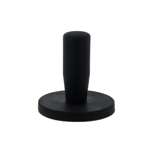 Haltemagnet mit Gummiüberzug, mit Griff, schwarz  88 mm