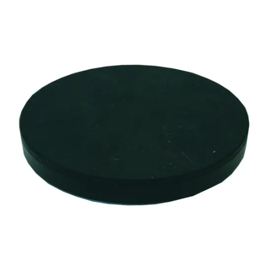 Neodymium magnet system in rubber with hole, black, 31 mm.