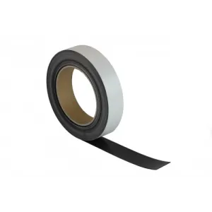 Wit magnetisch etikettenband, 0,6 mm dik - SAV magneetshop