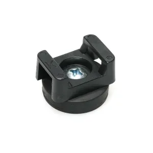 Neodymium magnet system in rubber, with saddle Ø 22 x 16,8 mm - M4